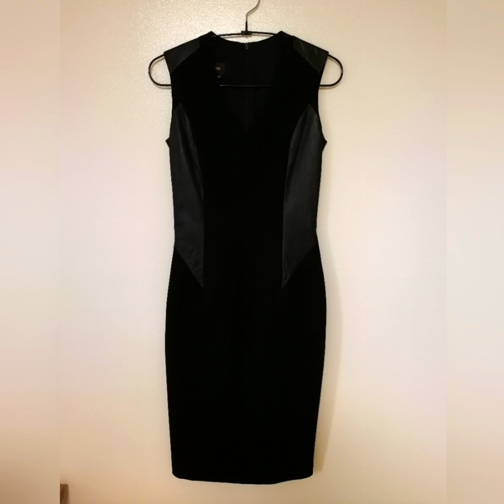 Danier leather black dress